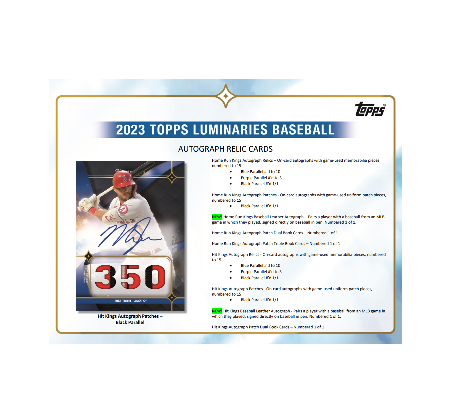 2023 Topps Luminaries Baseball Hobby 12-Box Case