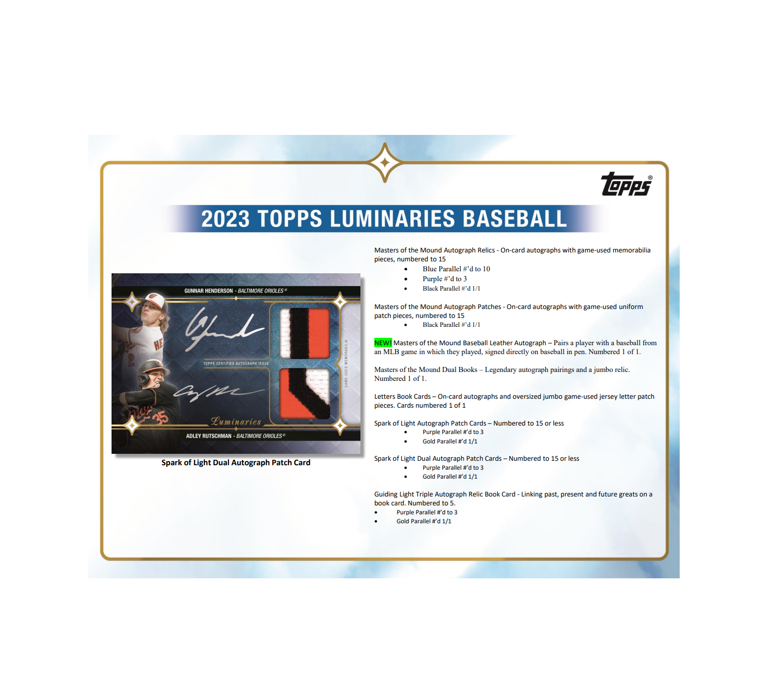 2023 Topps Luminaries Baseball Hobby 12-Box Case