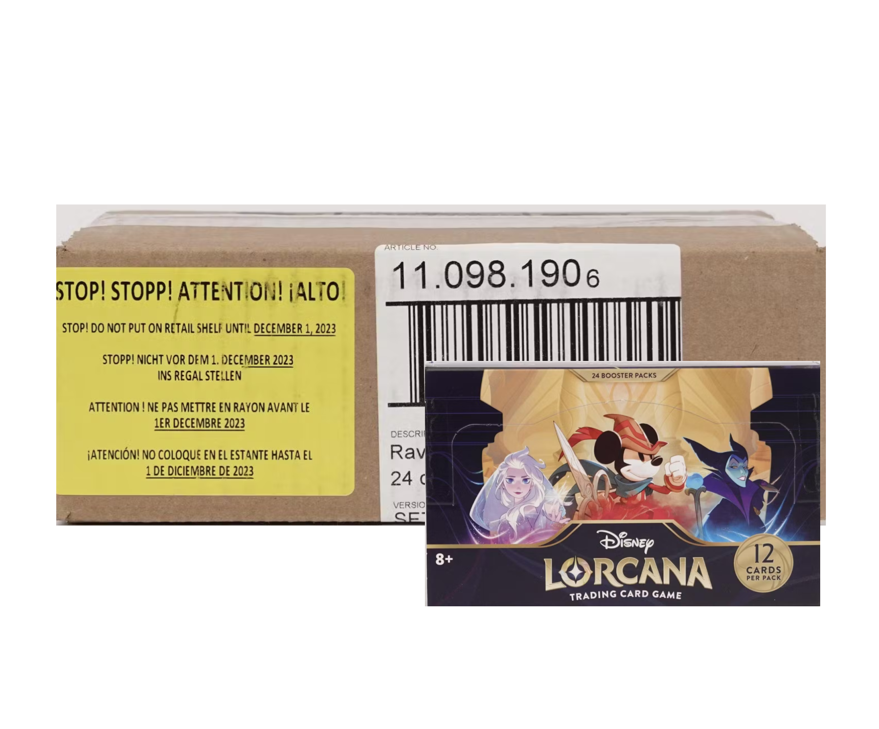 Disney Lorcana The First Chapter Booster 4 Box Case Wave 2