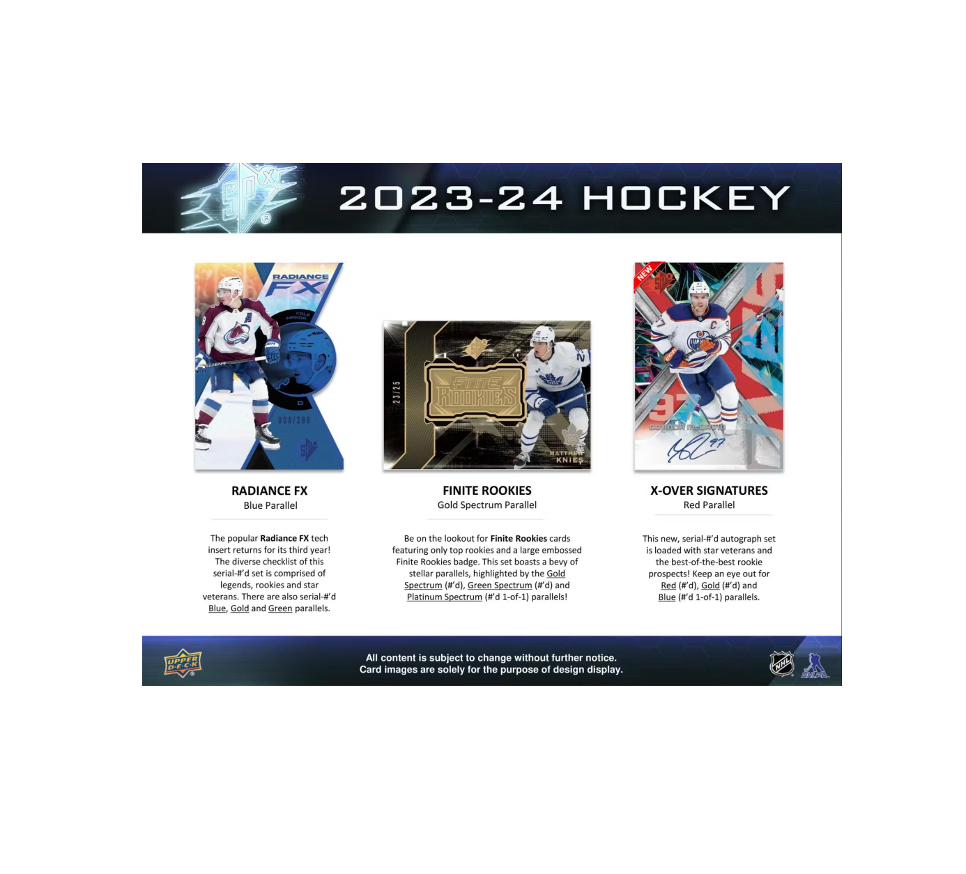 2023-24 Upper Deck SPx Hockey Hobby Box
