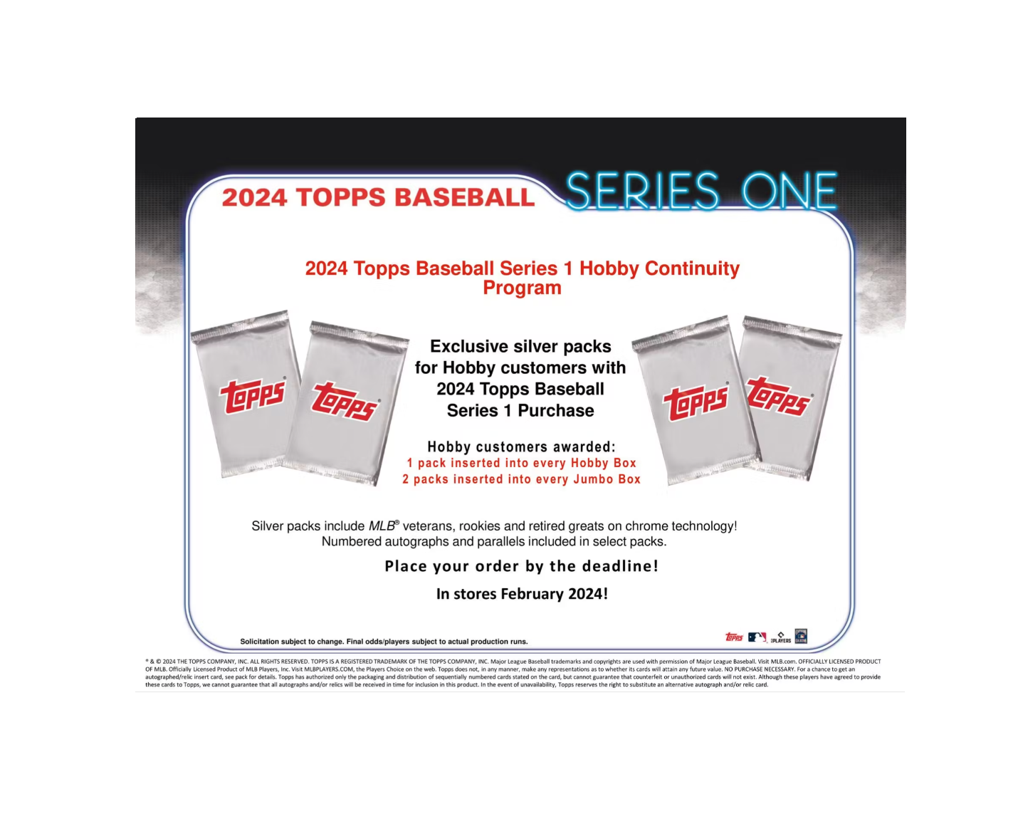 2024 Topps Series 1 Baseball Hobby Box