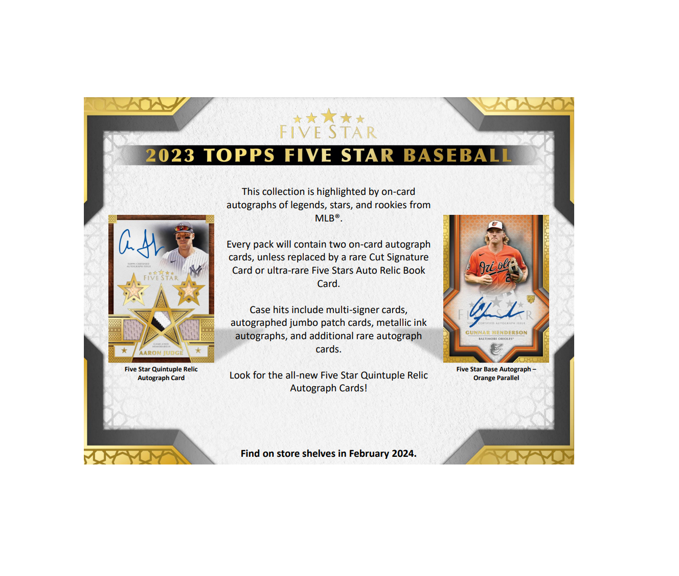 2023 Topps Five Star Baseball Hobby Box The Awesome Card Shop 2023 Topps Five Star Baseball Hobby Box The Awesome Card Shop