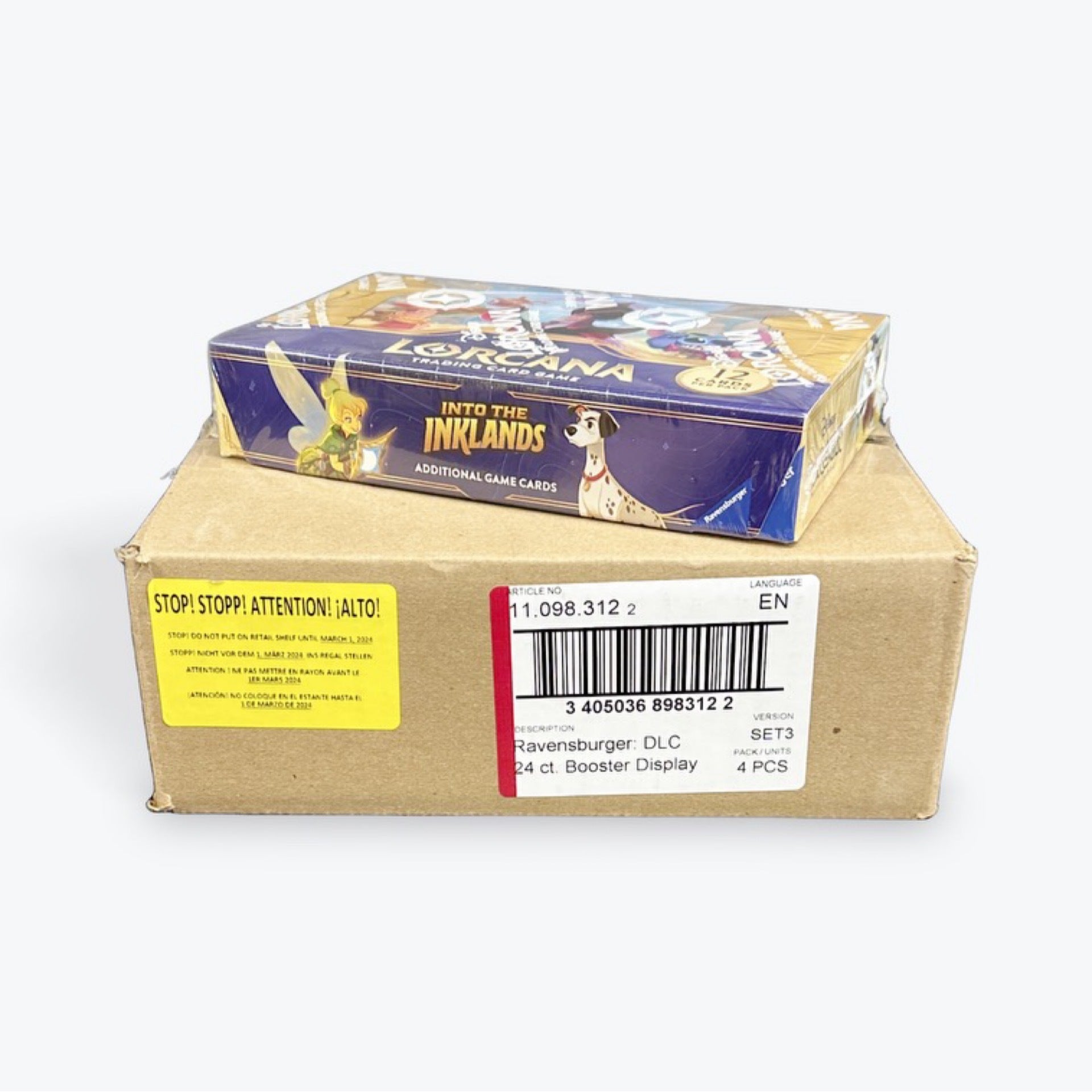 into the inklands booster box case Disney Lorcana: 4-Box two or more players Subtype: Wall, Colors: Black, Color:Maroon Dark Pokemon Accessories