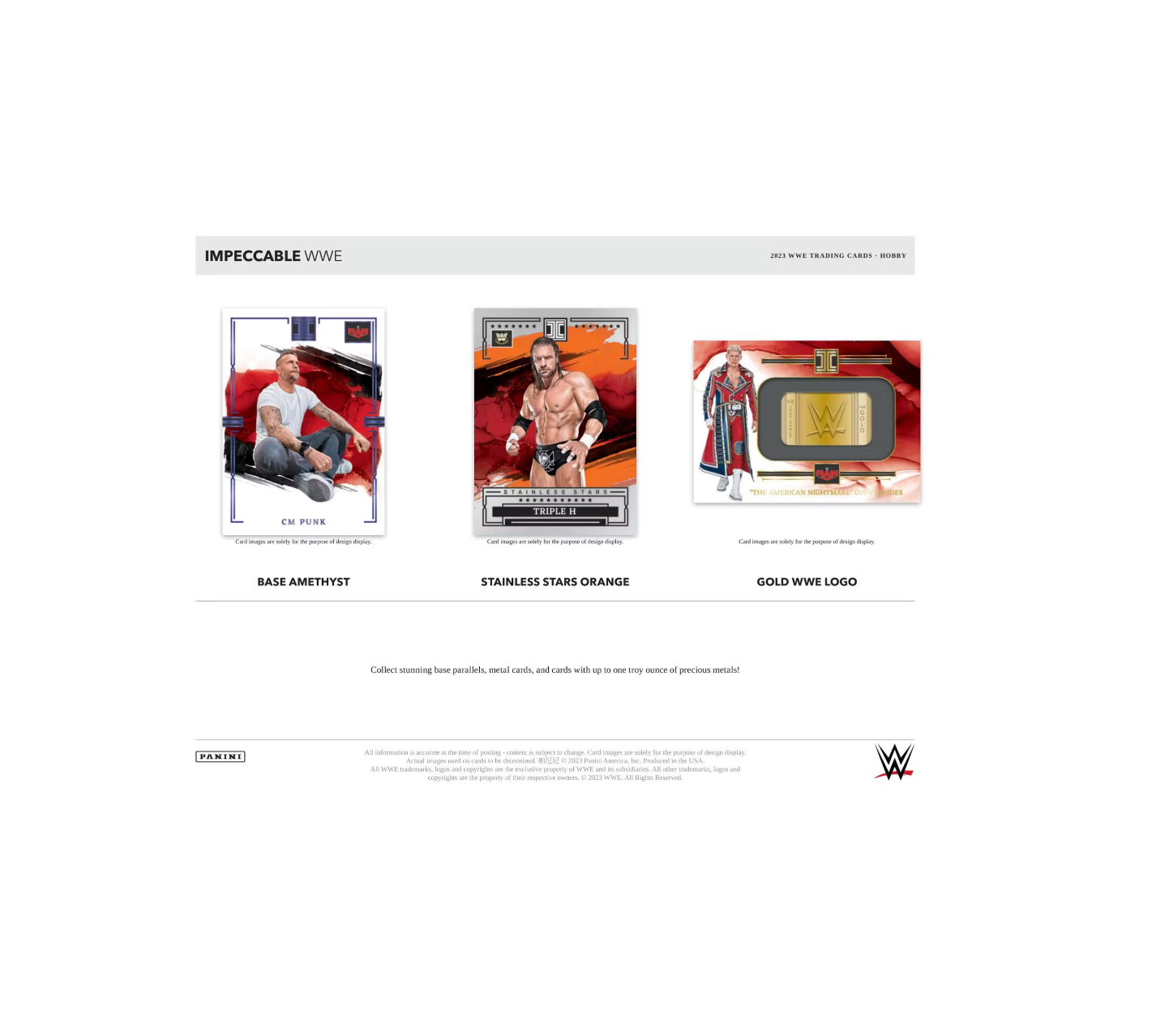 2023 Panini Impeccable WWE Hobby Box