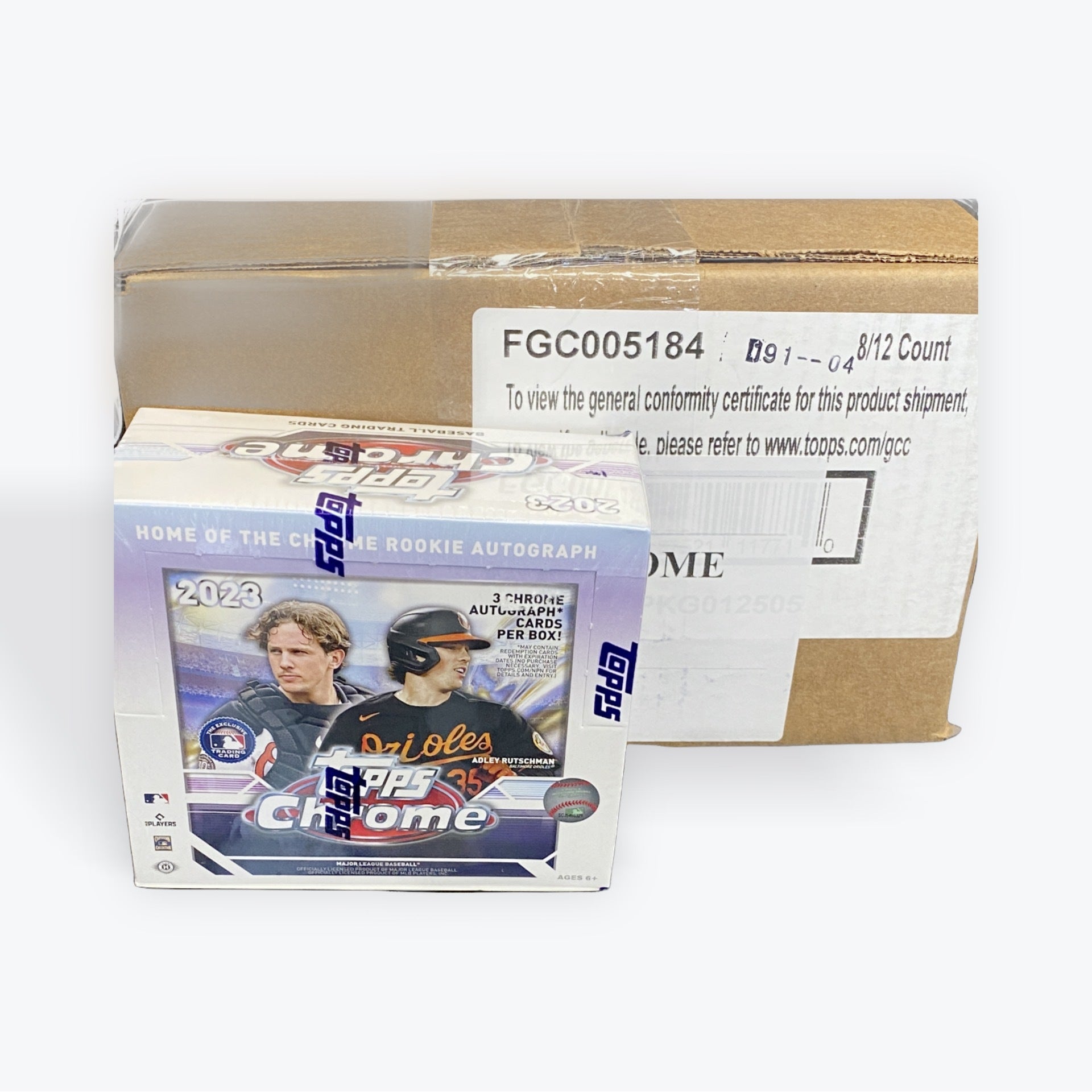 2023 Topps Chrome Baseball Jumbo HTA 8-Box Case