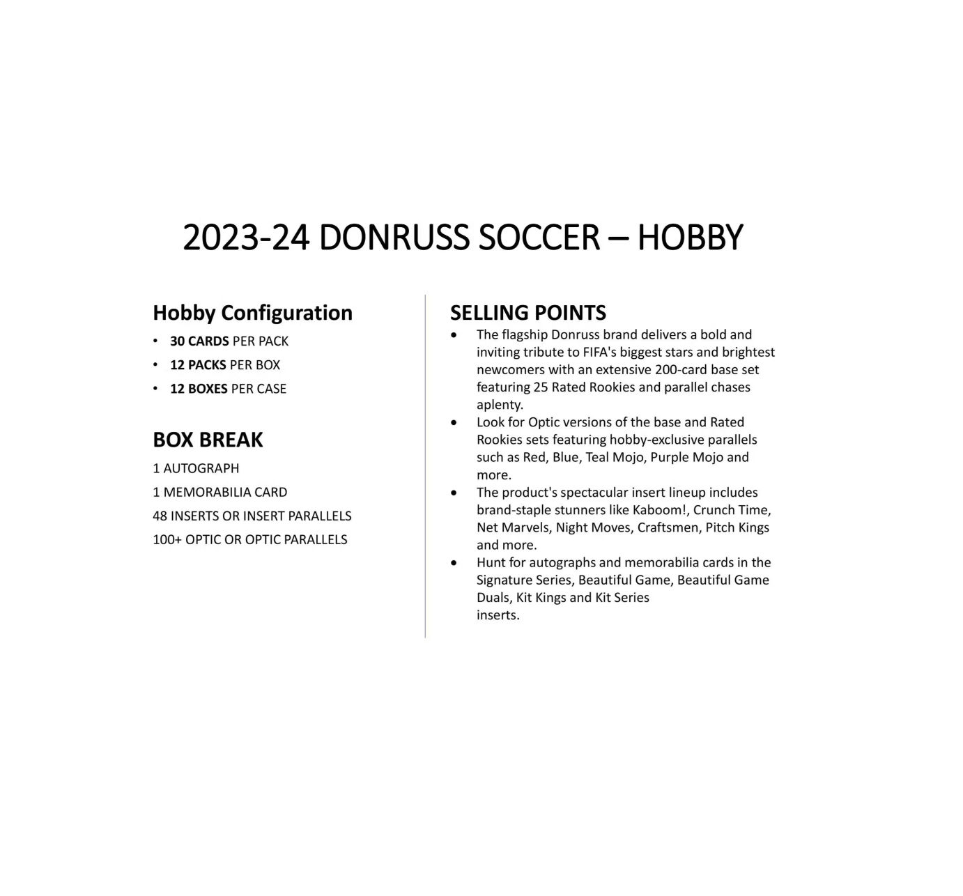 2023-24 Panini Donruss Soccer Hobby 12-Box Case