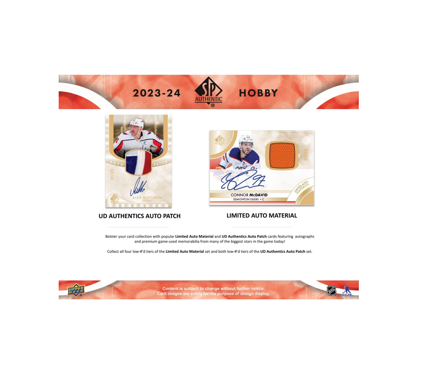 2023-24 Upper Deck SP Authentic Hockey Hobby 16-Box Case