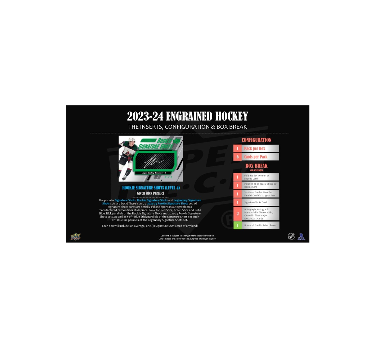 2023-24 Upper Deck Engrained Hockey Hobby Box (Preorder)