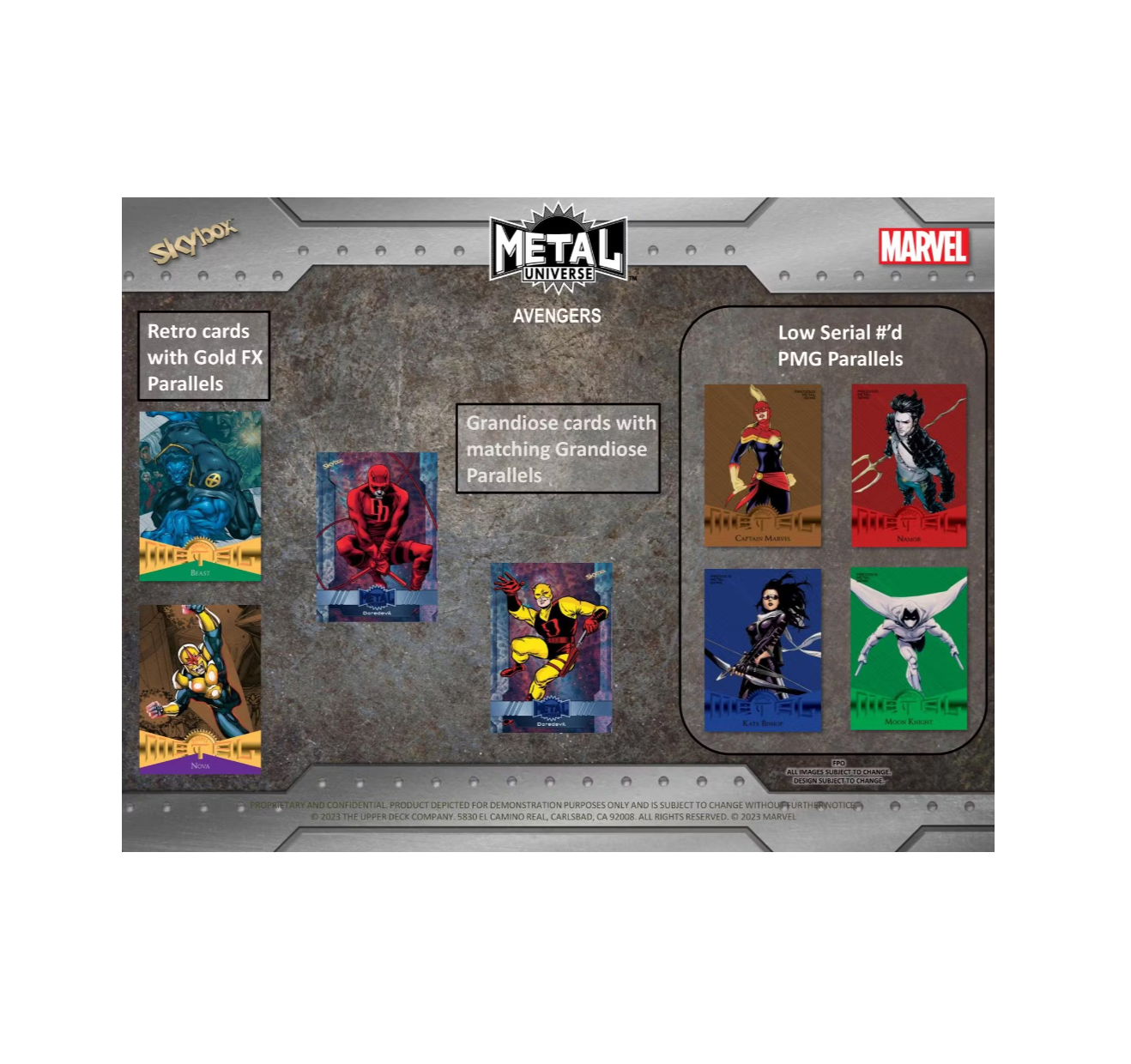 2024 Upper Deck Marvel Metal Universe Avengers Hobby Box