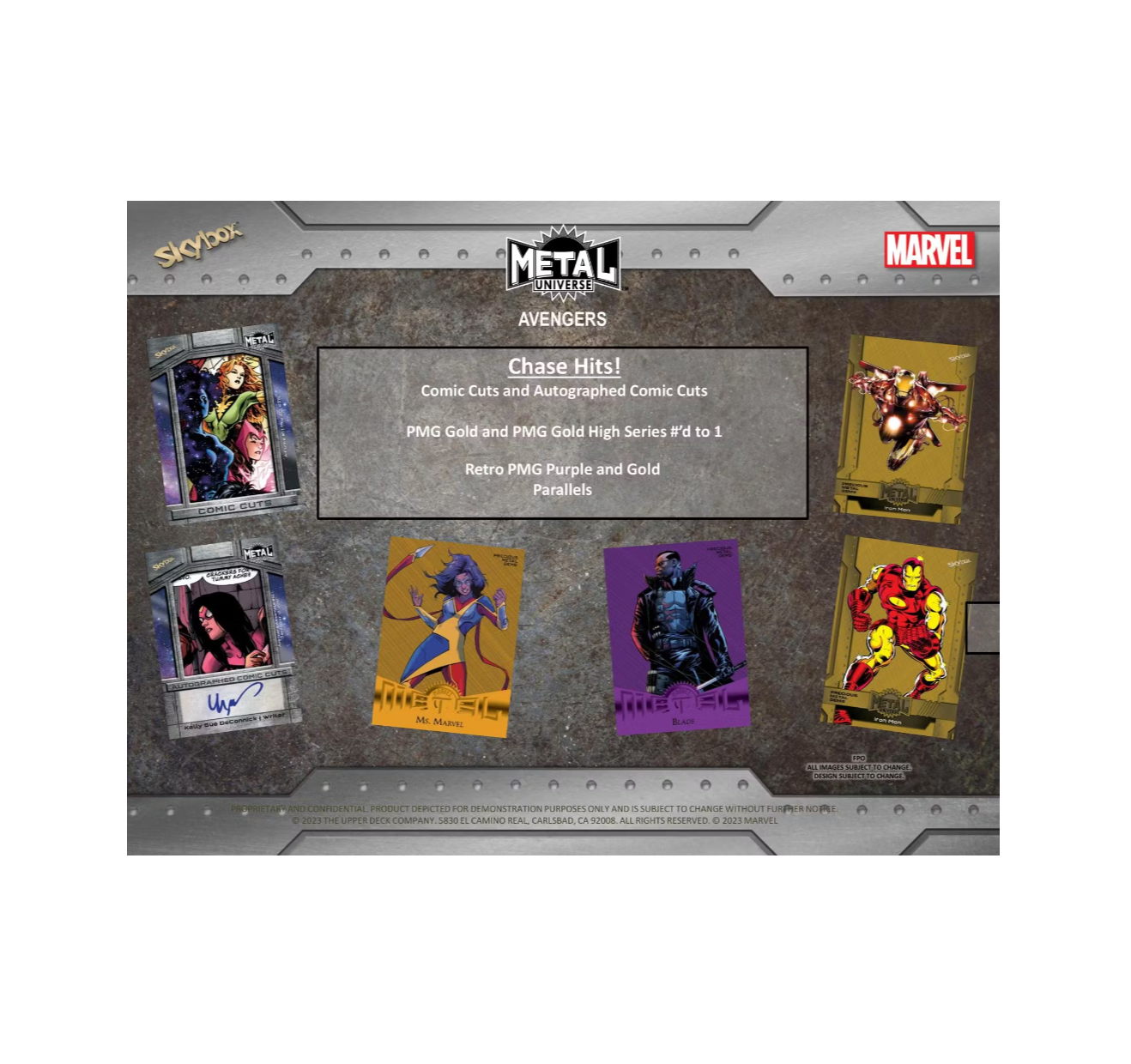2024 Upper Deck Marvel Metal Universe Avengers Hobby 12-Box Case