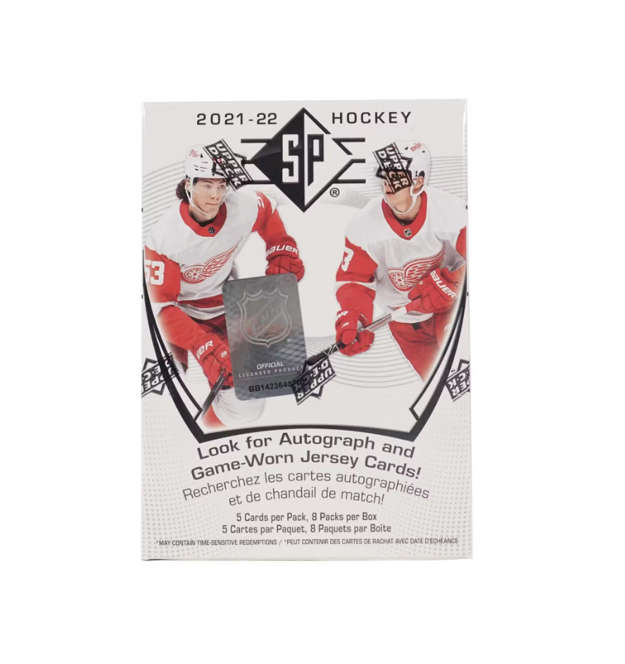 2021/22 Upper Deck SP Hockey 8-Pack Blaster 20-Box Case