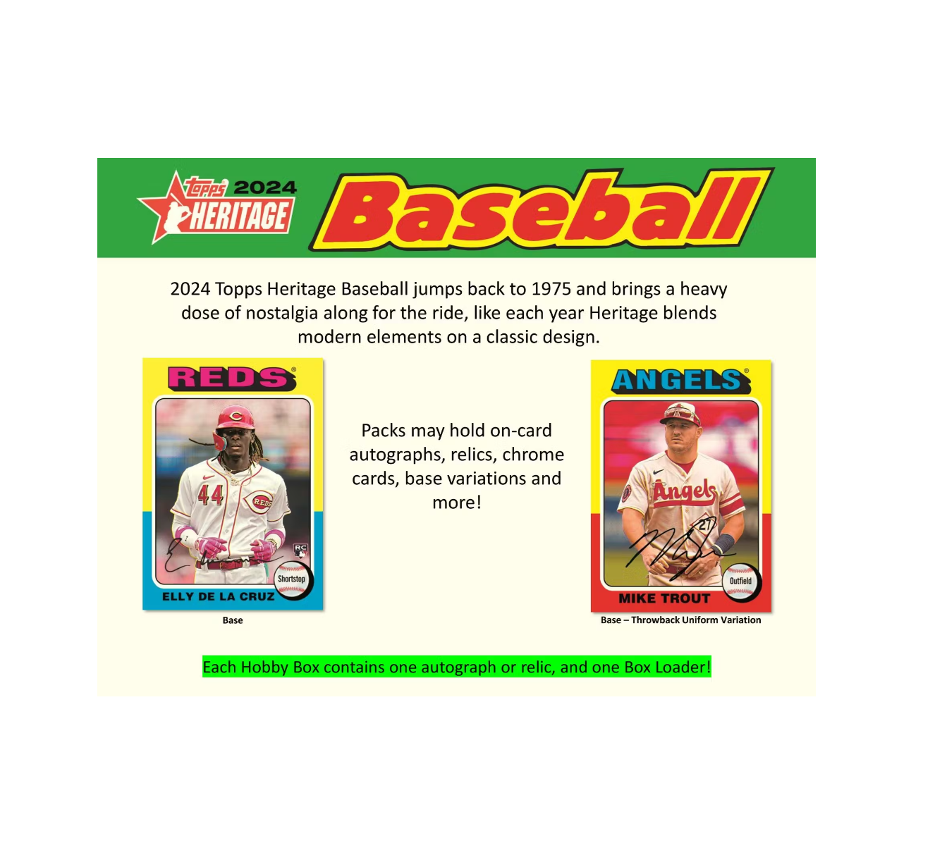 2024 Topps Heritage Baseball Hobby Box