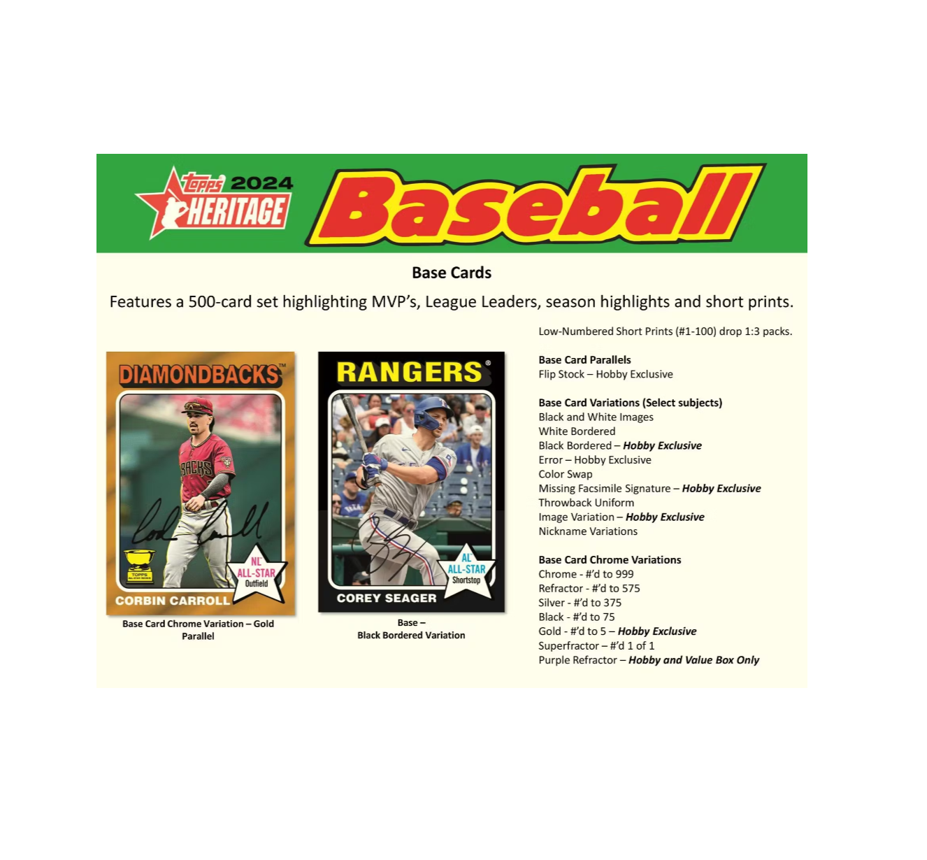 2024 Topps Heritage Baseball Hobby Box