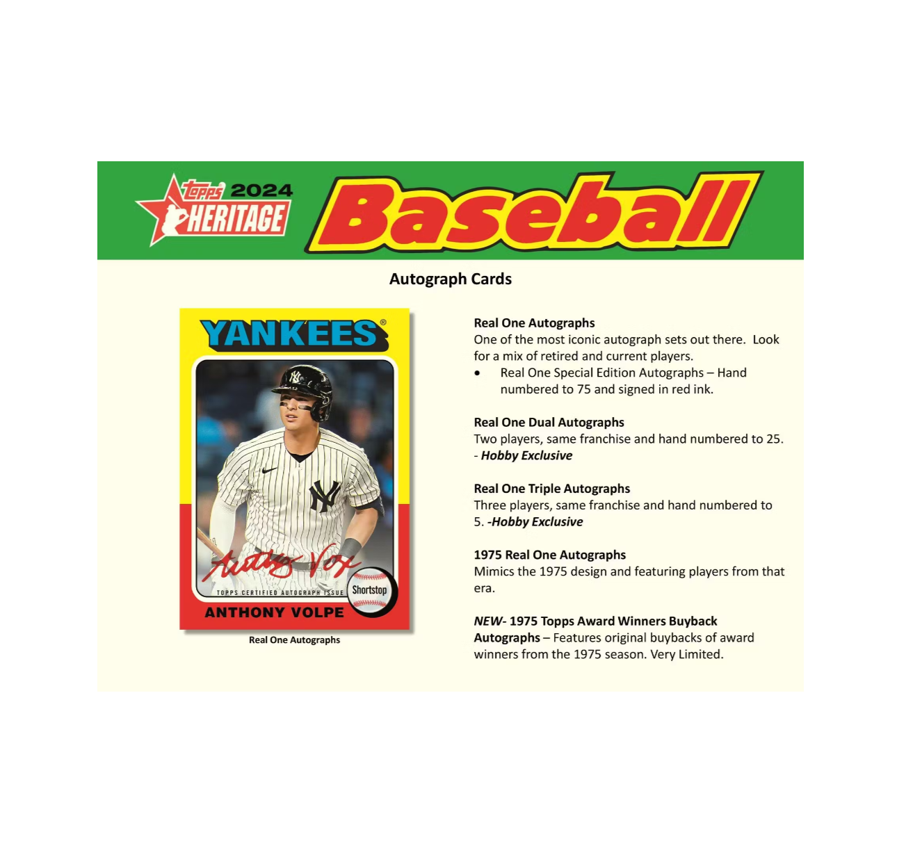 2024 Topps Heritage Baseball Hobby Box