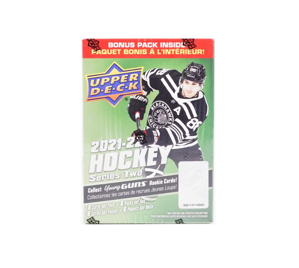 2021-22 Upper Deck Series 2 Hockey 6 Pack Blaster 20-Box Case