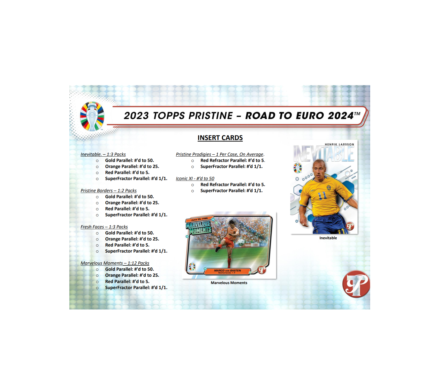 2023 Topps Pristine Road To Euro 2024 Soccer Hobby Box