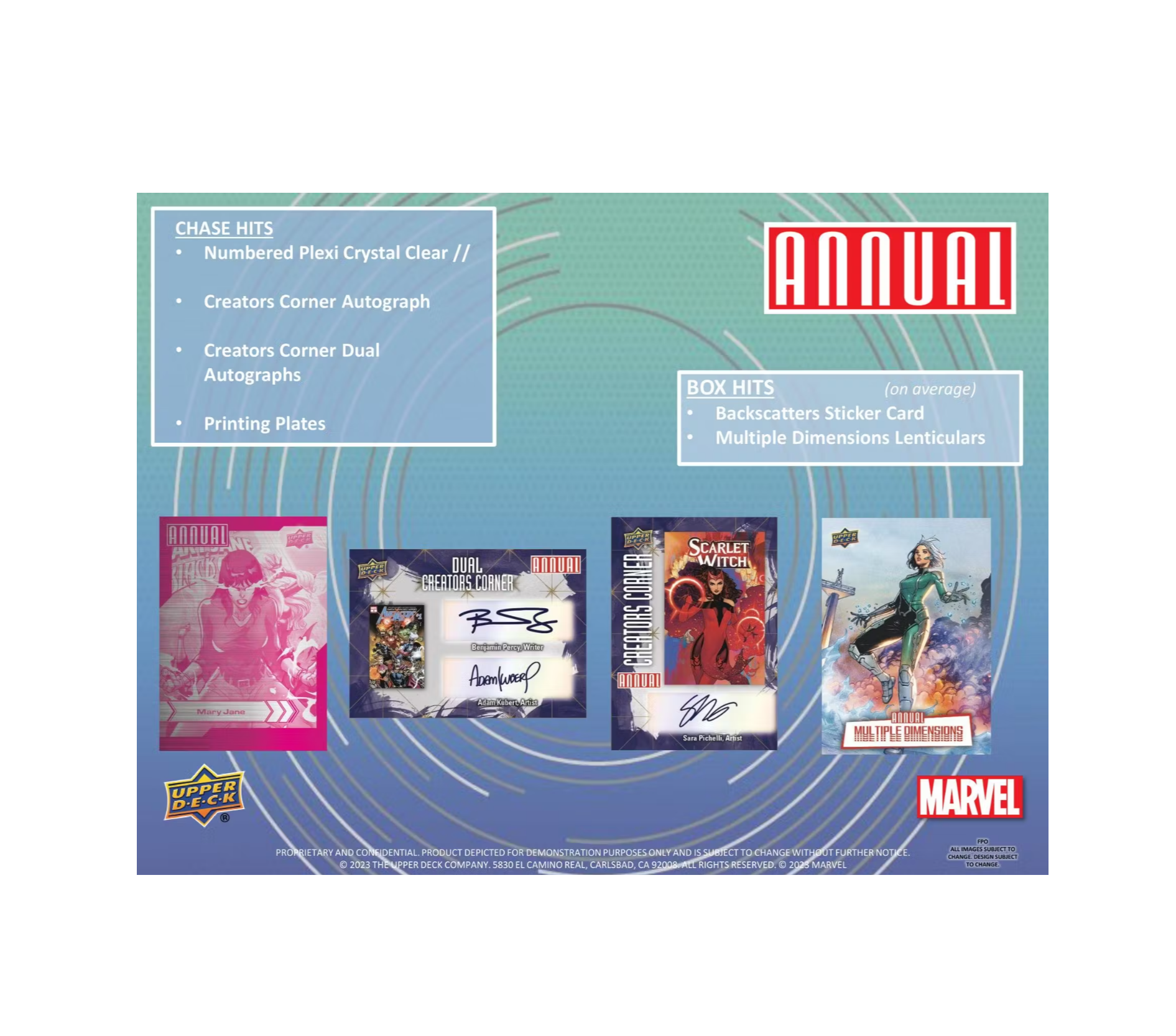 2022-23 Marvel Annual Trading Cards Hobby 16-Box Case