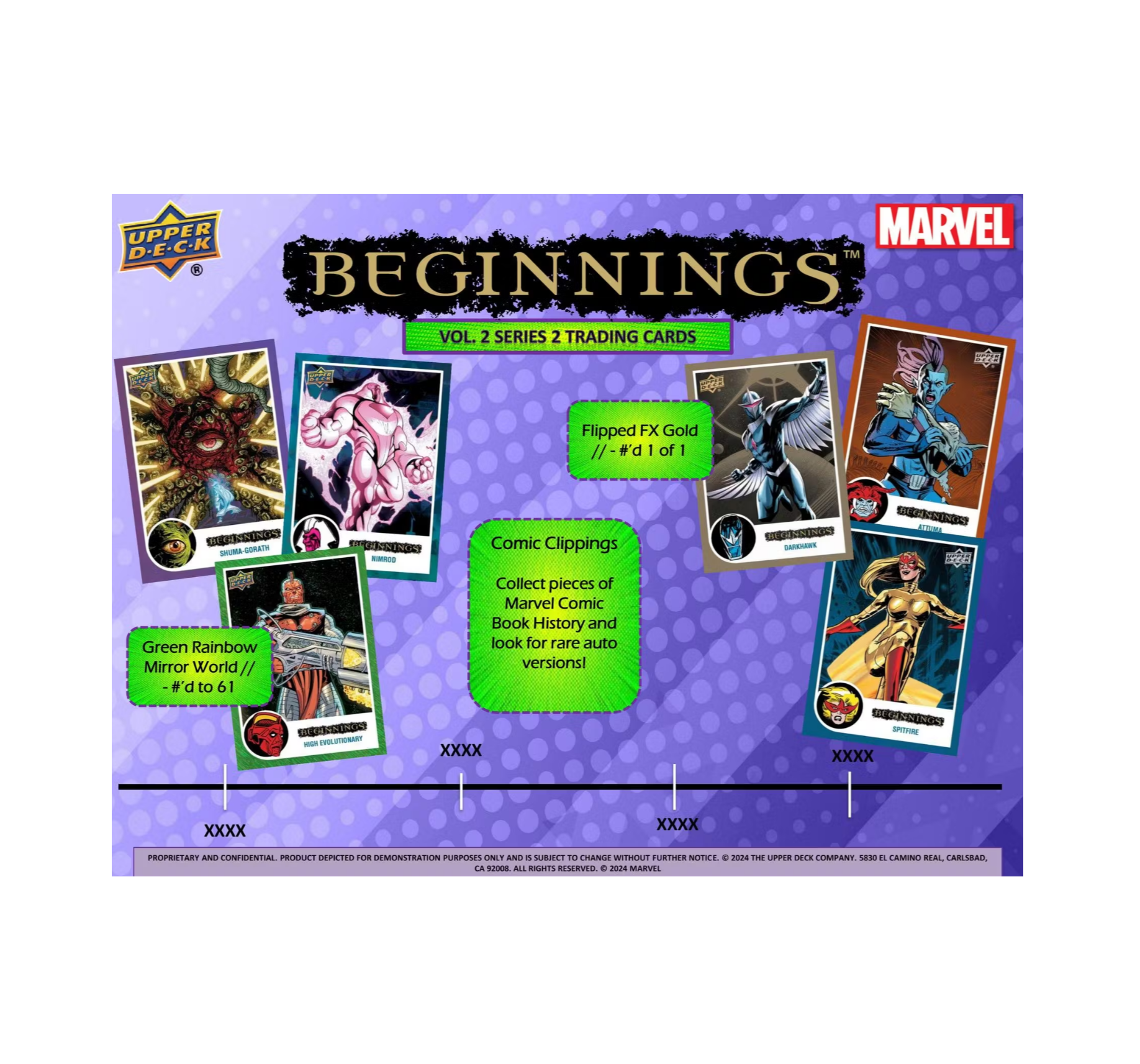 2024 Upper Deck Marvel Beginnings Volume 2 Hobby 16-Box Case