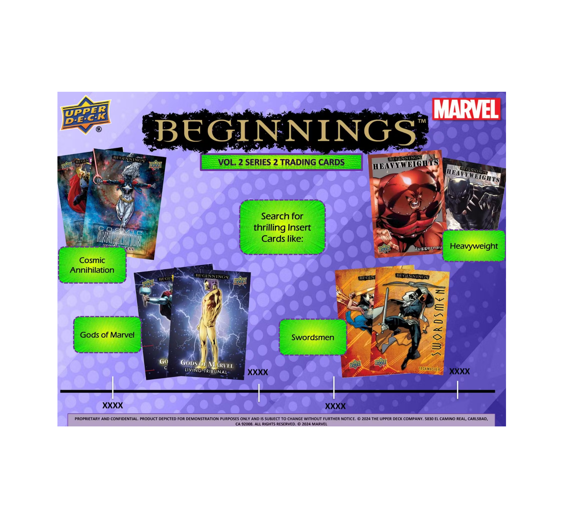 2024 Upper Deck Marvel Beginnings Volume 2 Hobby 16-Box Case