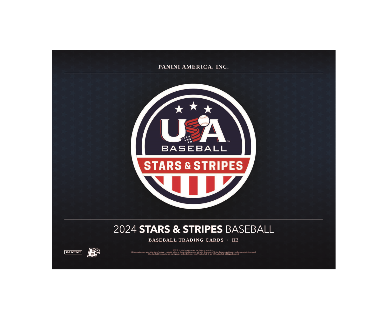2024 Panini USA Stars & Stripes Baseball H2 Hobby Box