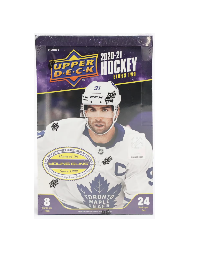 2020-21 Upper Deck Series 2 Hockey Hobby 12-Box Case