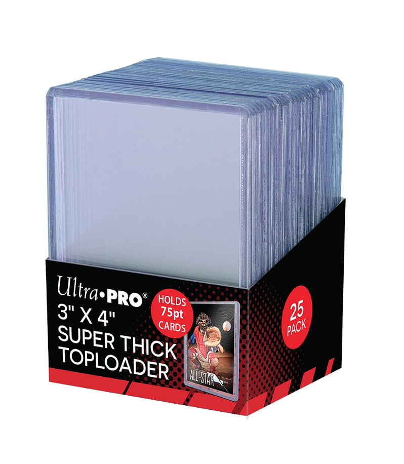 Ultra Pro 3”x4” Super Thick Top Loader 75pt