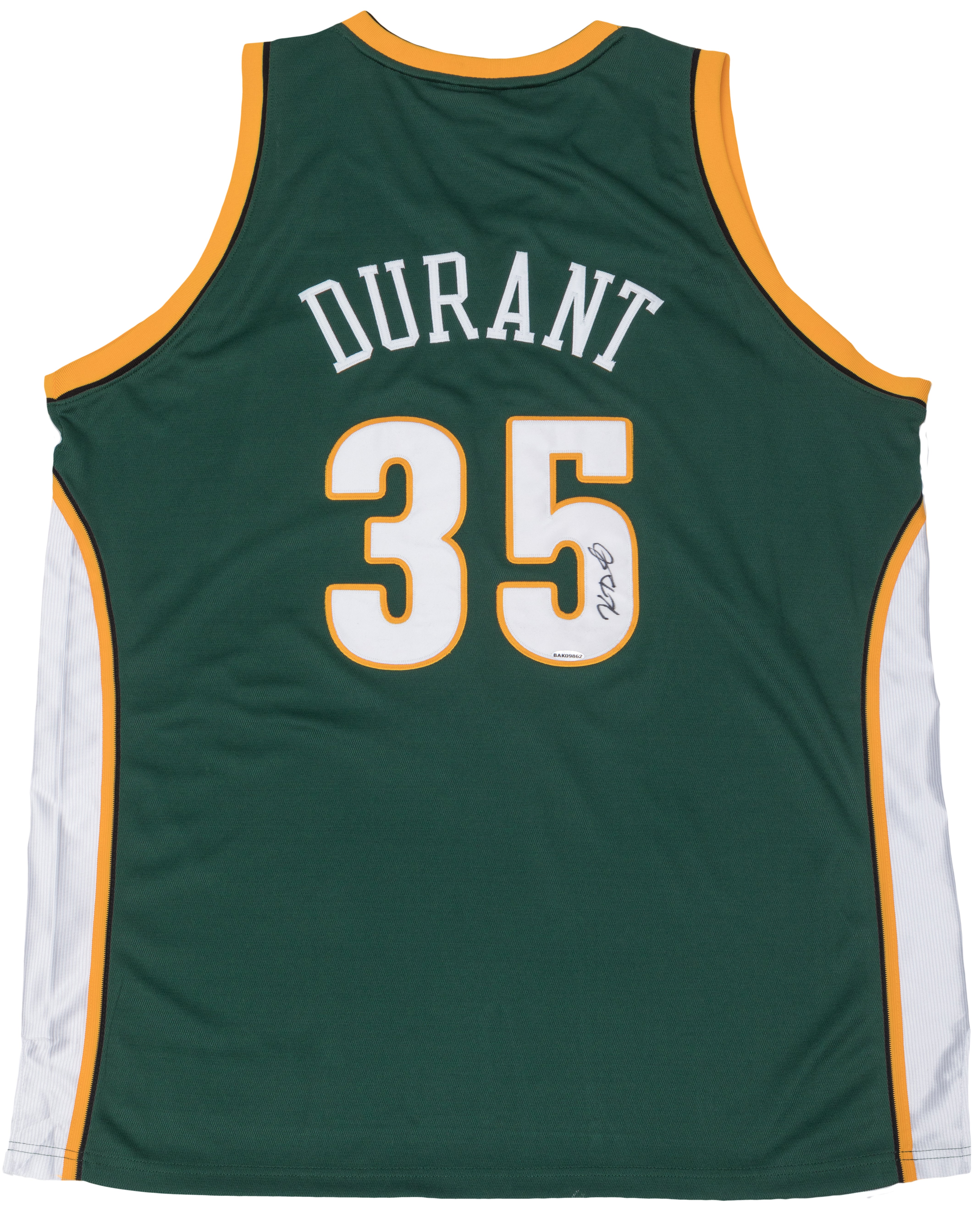 Kevin Durant Authentic Signed Rookie Jersey UDA BAK09862