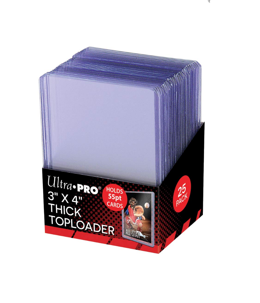 Ultra Pro 3”x4” Thick 55pt Top Loader 25ct