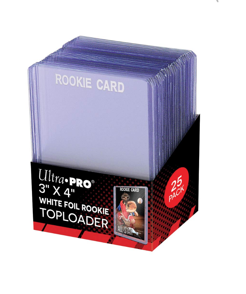Ultra Pro 3" x 4" White Rookie Top Loader