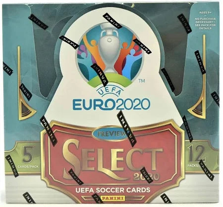 2019-20 Panini Select UEFA Euro Soccer Hobby 12-Box Case